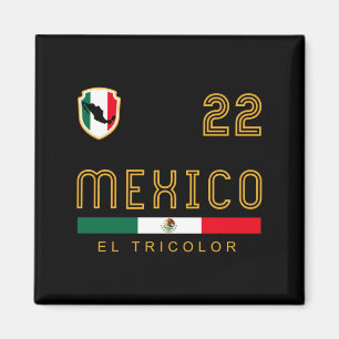 Vintage-Mexiko-Trikot-Fußball-Flagge-Fan-Geschenk Magnet