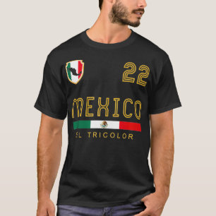 Vintage-Mexiko-Trikot-Fußball-Flagge-Fan-Geschenk T-Shirt