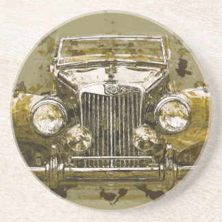 Vintage MG Sportwagen Getränkeuntersetzer