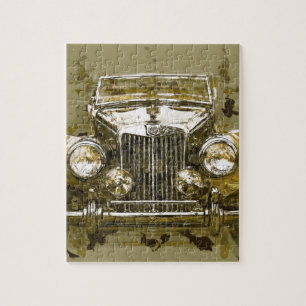 Vintage MG Sportwagen Puzzle