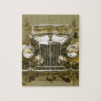 Vintage MG Sportwagen Puzzle