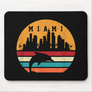Vintage Miami 80er Jahre Delfin Silhouette Souveni Mousepad