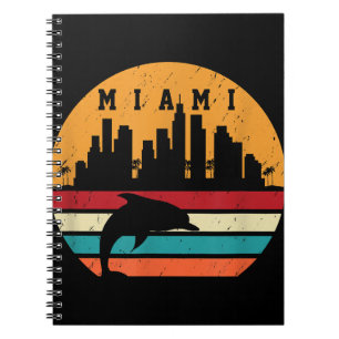 Vintage Miami 80er Jahre Delfin Silhouette Souveni Notizblock