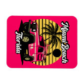 Vintage Miami Beach Florida Magnet (Horizontal)