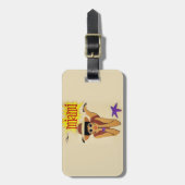 Vintage Miami Beach Gepäckanhänger (Vorderseite vertikal)