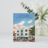 Vintage Miami Beach-Werbung Postkarte (Stehend Vorderseite)