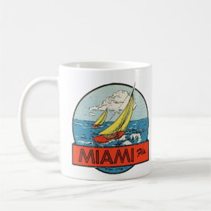 Vintage Miami FL Aufkleber Tasse