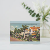 Vintage Miami Florida Postkarte (Stehend Vorderseite)