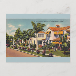 Vintage Miami Florida Postkarte