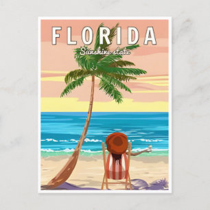Vintage Miami Florida Vereinigte Staaten von Ameri Postkarte