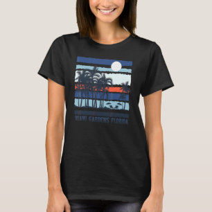 Vintage Miami Gardens Florida Sommer 80er Strand S T-Shirt