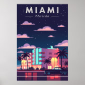 Vintage Miami Poster (Vorne)