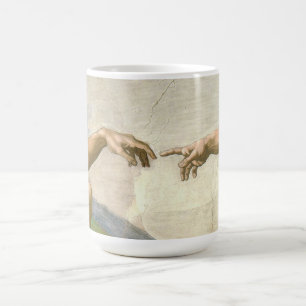 Vintage Michelangelo-Malerei, Antiquitätendruck Kaffeetasse