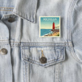 Vintage Michigan Button (Beispiel)