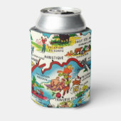 Vintage Michigan-Karte Dosenkühler (Kanne Rückseite)