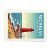 Vintage Michigan Magnet (Horizontal)