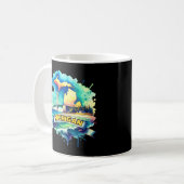 Vintage Michigan Map s - Retro us Staat Kaffeetasse (Vorderseite Links)