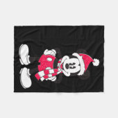 Vintage Mickey Festive Fun Fleecedecke (Vorderseite (Horizontal))