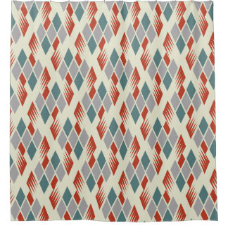 Vintage Mid Century Modern Atomdesign Duschvorhang