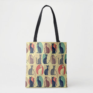 Vintage Mid-Century Modern Katzen Tasche