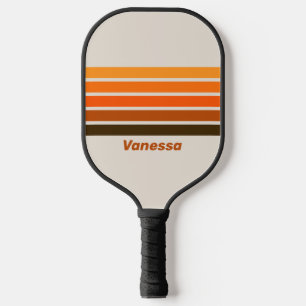Vintage Midnight Sunrise quer über Streifen mit Na Pickleball Schläger