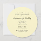 Vintage Mikrofon-Vinylaufzeichnungs-Party Einladung (Rückseite)