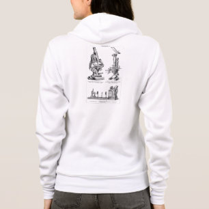Vintage Mikroskop-Illustrations-Retro Mikroskope Hoodie