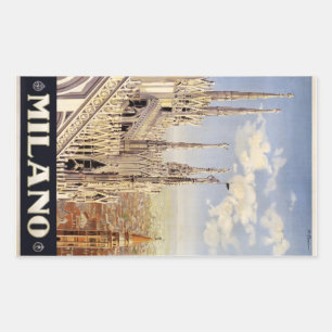Vintage Milano Mailand Italien Aufkleber