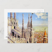Vintage Milano Travel Einzigartiges Kunstwerk Post Postkarte (Vorne/Hinten)