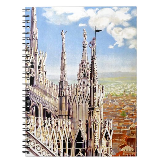 Vintage Milano Travel Notizblock (Vorderseite)