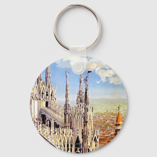 Vintage Milano Travel Schlüsselanhänger (Vorderseite)