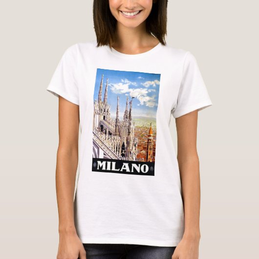 Vintage Milano Travel T-Shirt (Vorderseite)
