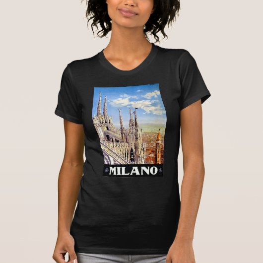 Vintage Milano Travel T-Shirt (Vorderseite)