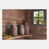 Vintage Milchdose Geschenkpapier Set (Vorderseite 3)