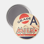 Vintage-Milchdosenmagnet Magnet (Vorderseite/Rückseite)