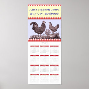 Vintage Milchfarm Grosse Küche 2013 Kalender Poster