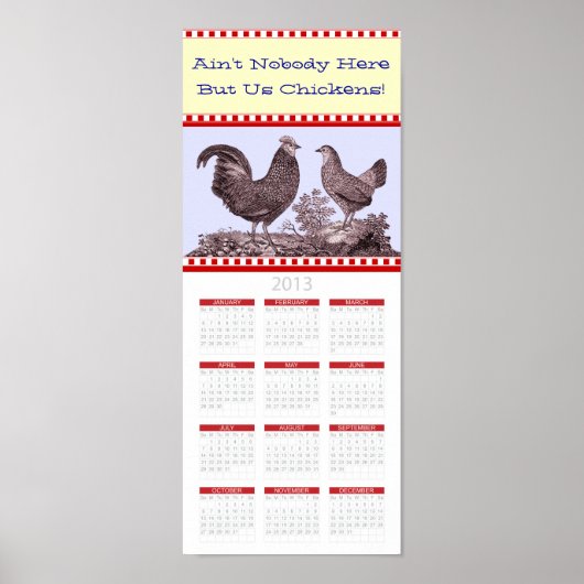 Vintage Milchfarm Grosse Küche 2013 Kalender Poster (Vorne)