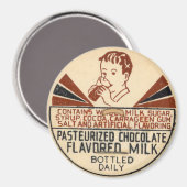 Vintage Milchflasche Magnet (Vorderseite/Rückseite)