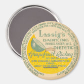 Vintage Milchflasche Magnet (Vorderseite/Rückseite)