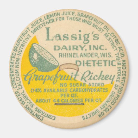 Vintage Milchflasche Magnet (Vorne)