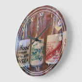 Vintage Milchflaschen Große Wanduhr (Winkel)