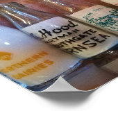 Vintage Milchflaschen Poster (Ecke)