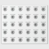 Vintage Milchkuh Geschenkpapier (Flach)