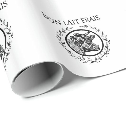 Vintage Milchkuh Geschenkpapier (Rolleneckpunkt)