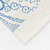 Vintage Milchwerbung Fleecedecke (Ecke)