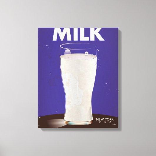 Vintage Milchwerbung Leinwanddruck (Vorderseite)