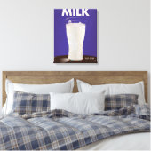 Vintage Milchwerbung Leinwanddruck (Insitu (Schlafzimmer))