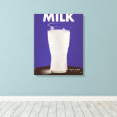Vintage Milchwerbung Leinwanddruck (Insitu (Holzboden))
