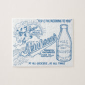 Vintage Milchwerbung Puzzle (Horizontal)