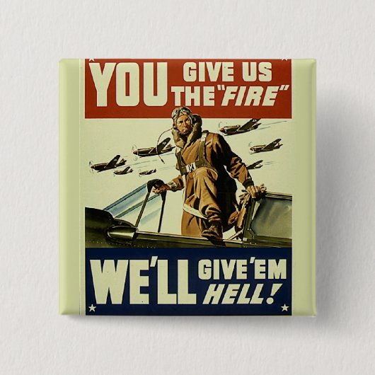 Vintage Militär Button (Vorderseite)